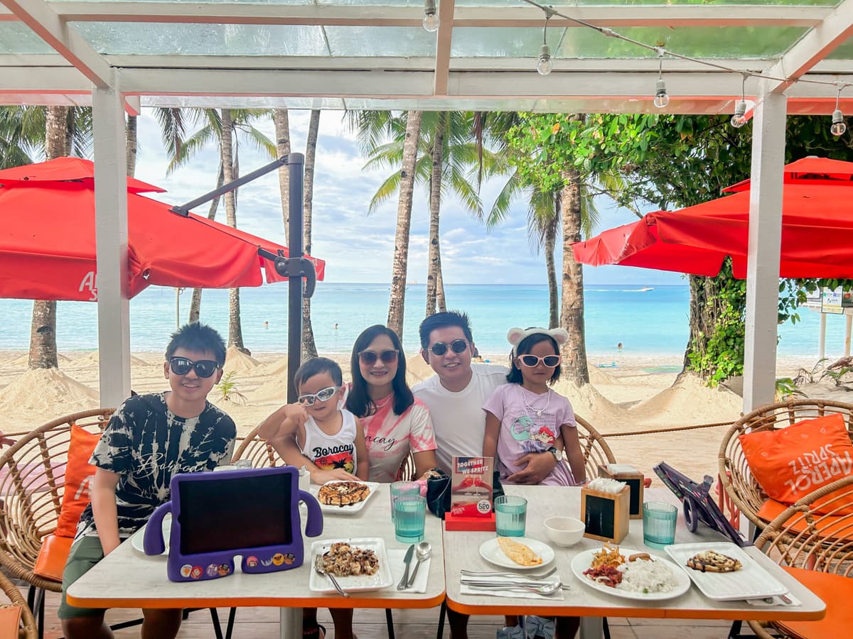 My family at the beach